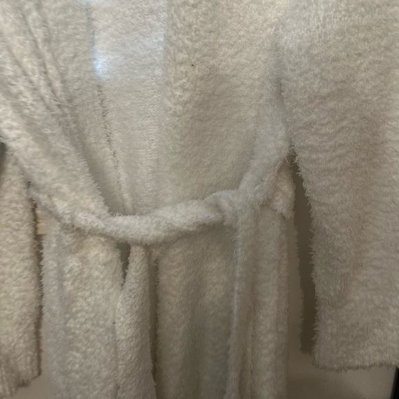 Babaton eyelash cardigan with tie. Winter white - Picture 3 of 6